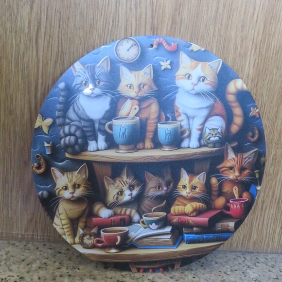 CAT Lovers Wall Sign Aluminum Metal (F59) - Picture 2 of 7